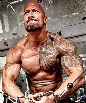 Dwayne Johnsons muscles