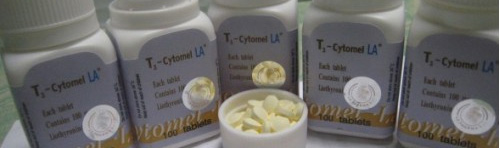 five boxes of t3 by la pharma