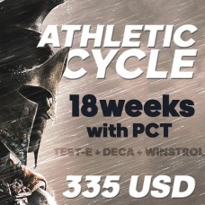 Athletic cycle containing Test-e, Deca, Winstrol and PCT